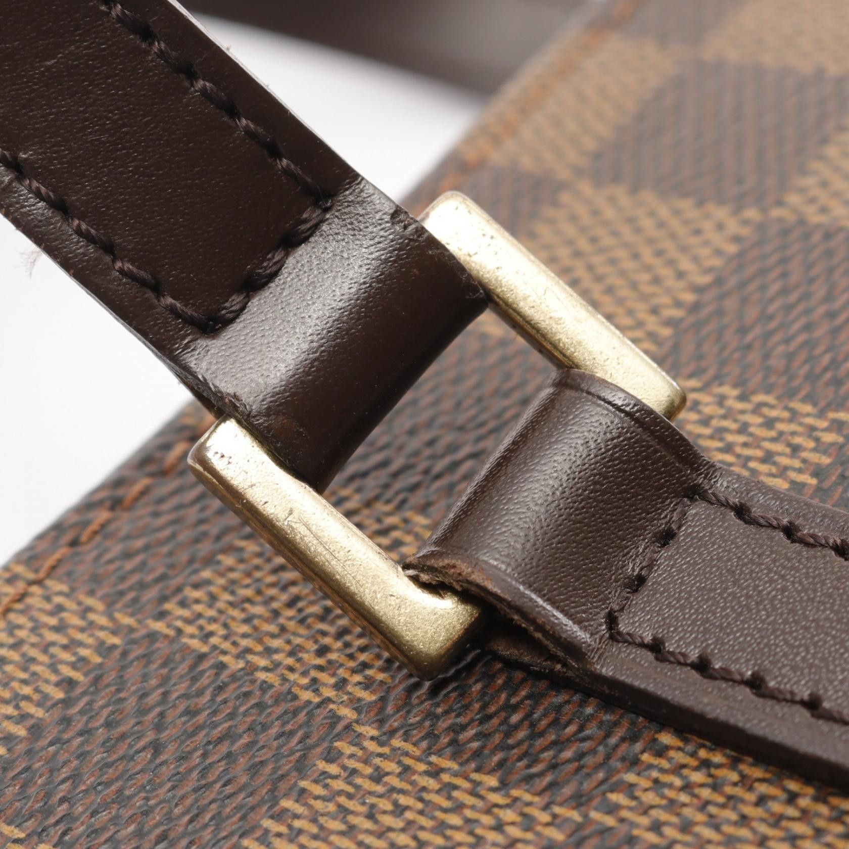 Louis Vuitton Louis Vuitton Vavin Pm Damier Ebene Handbag Leather Brown Size ONE SIZE - 8 Thumbnail