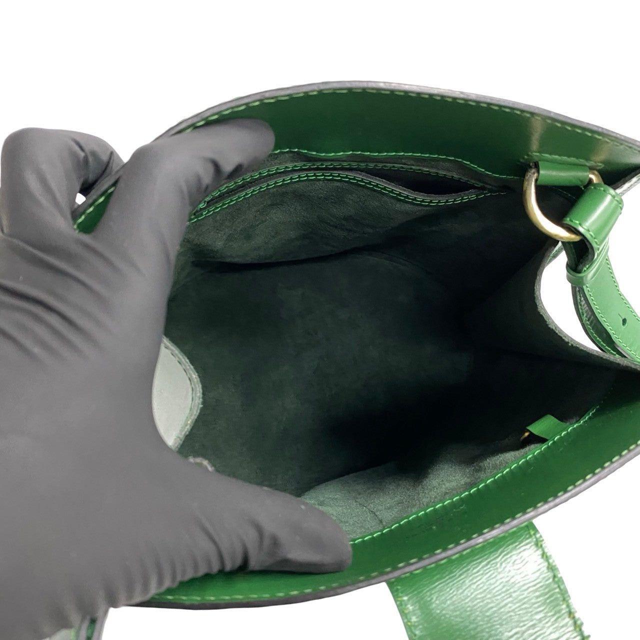 Louis Vuitton Louis Vuitton Shoulder Bag Green Leather Size ONE SIZE - 8 Thumbnail