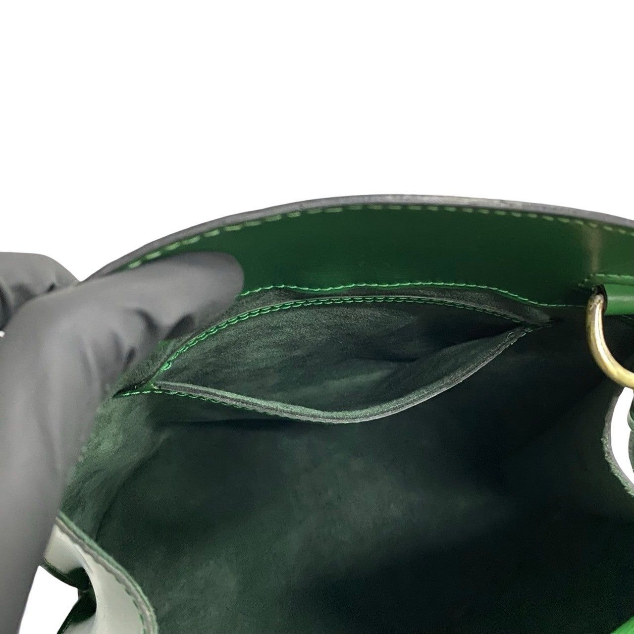 Louis Vuitton Louis Vuitton Shoulder Bag Green Leather Size ONE SIZE - 9 Thumbnail
