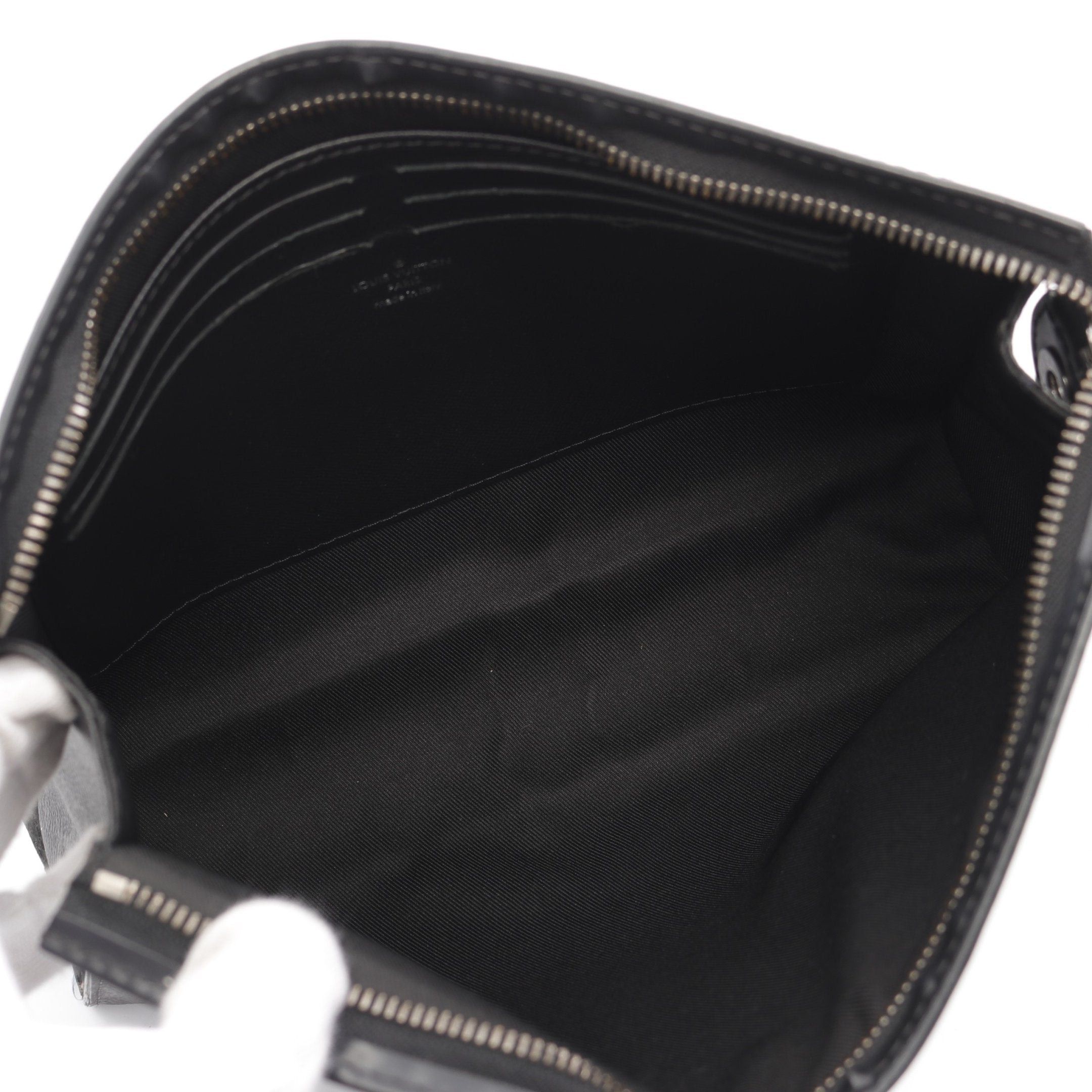 Louis Vuitton Louis Vuitton Pochette Voyage Monogram Eclipse Reverse Clutch Bag Leather Black Size ONE SIZE - 3 Thumbnail