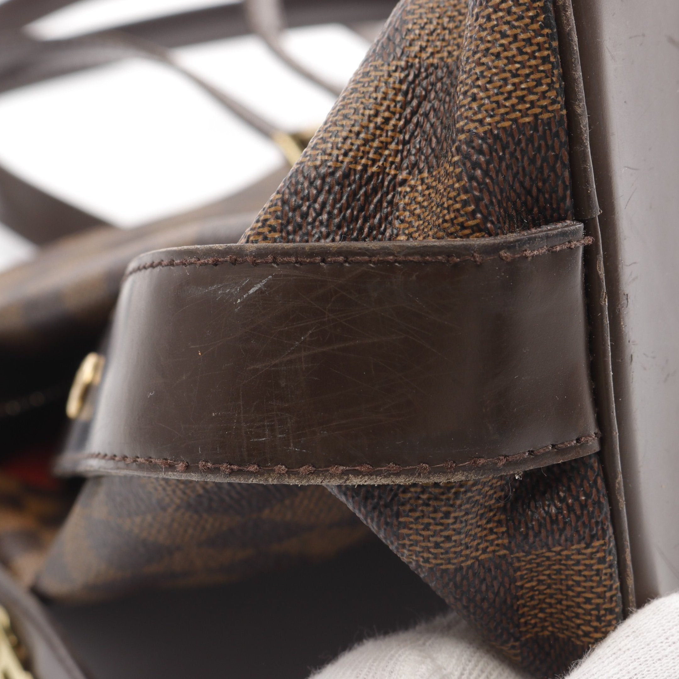 Louis Vuitton Louis Vuitton Chelsea Damier Ebene Shoulder Bag Tote Leather Brown Size ONE SIZE - 12 Thumbnail