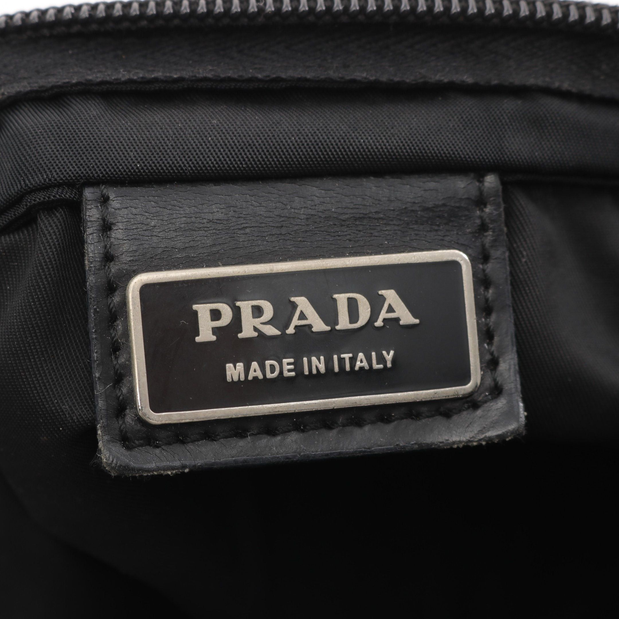 Prada Prada Shoulder Bag Nylon Black Prada Logo Plate Size ONE SIZE - 4 Thumbnail