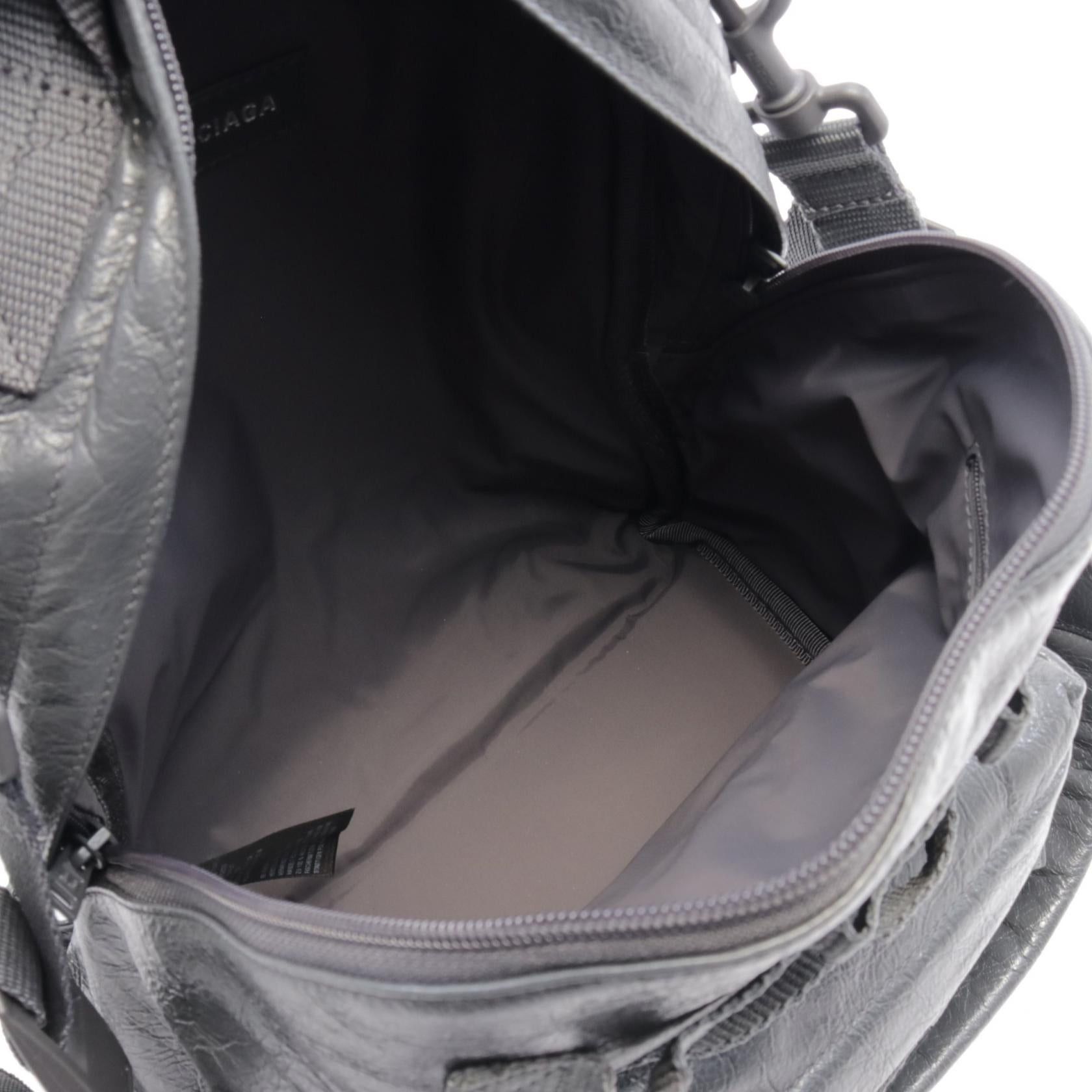 Balenciaga Balenciaga Army Multi-Carry S Backpack Rucksack Leather Gray 3Way Size ONE SIZE - 3 Thumbnail
