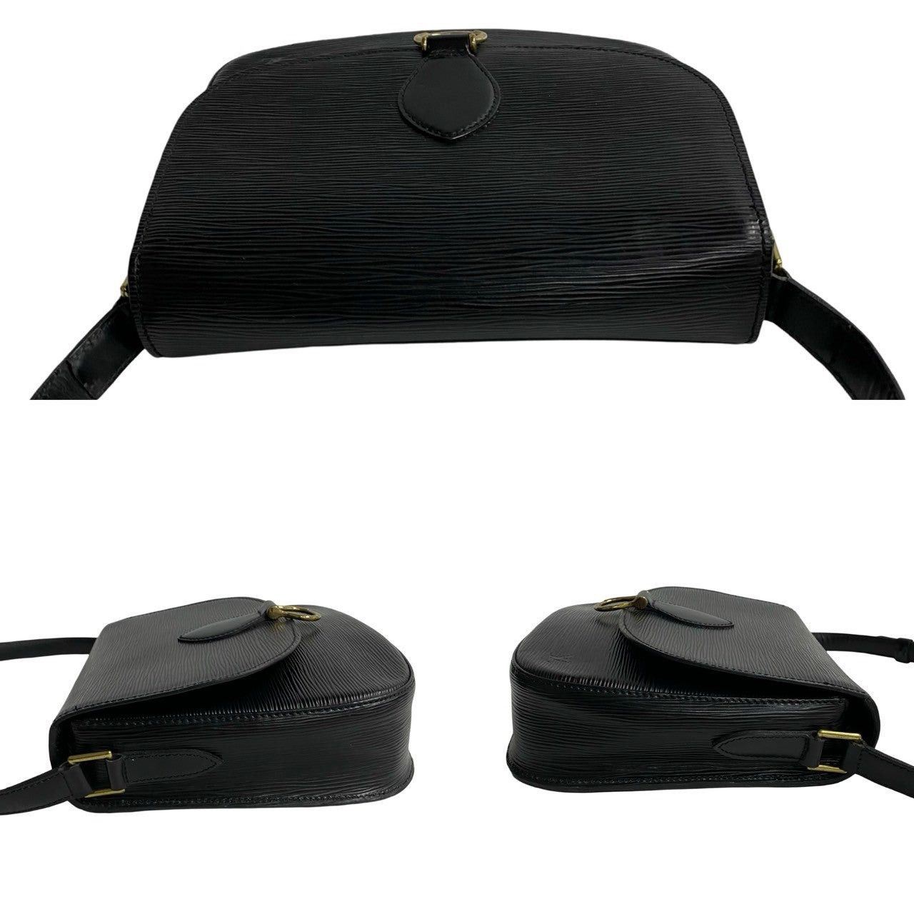 Louis Vuitton Louis Vuitton Shoulder Bag Black Leather Size ONE SIZE - 5 Thumbnail