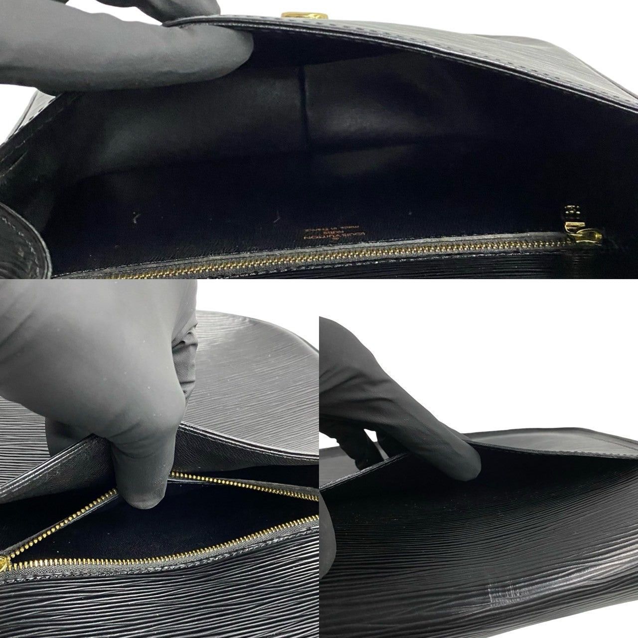 Louis Vuitton Louis Vuitton Shoulder Bag Black Leather Size ONE SIZE - 8 Thumbnail