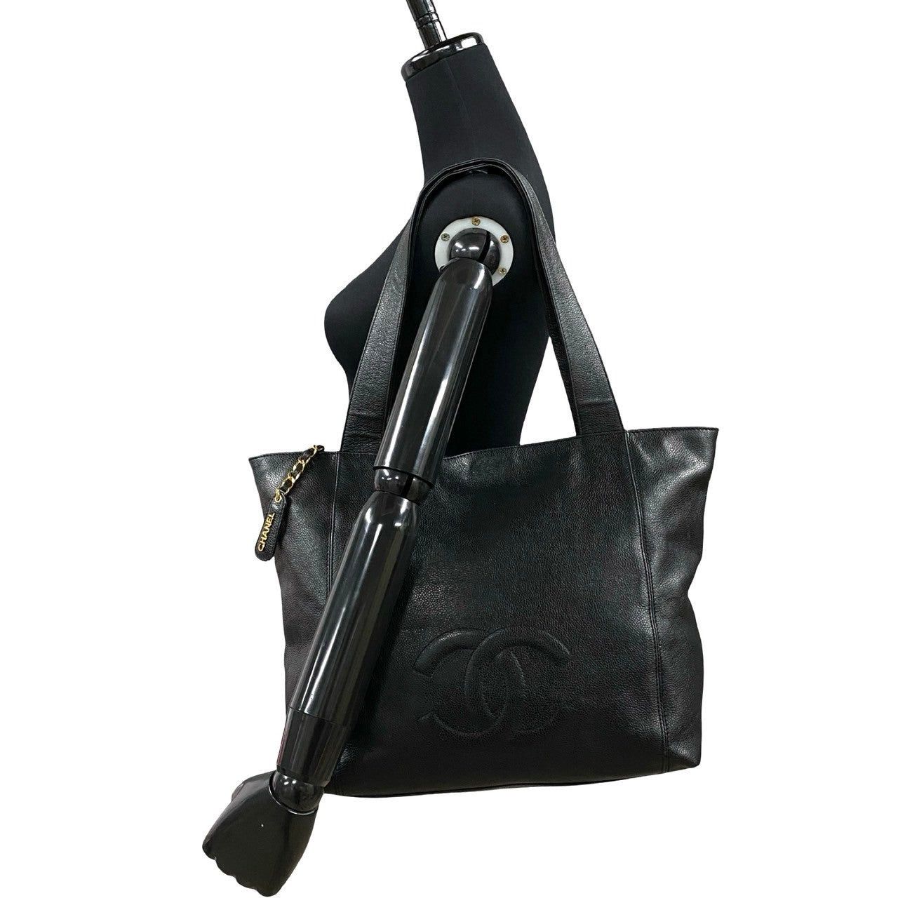Chanel Chanel Tote Bag Black Leather Size ONE SIZE - 2 Thumbnail