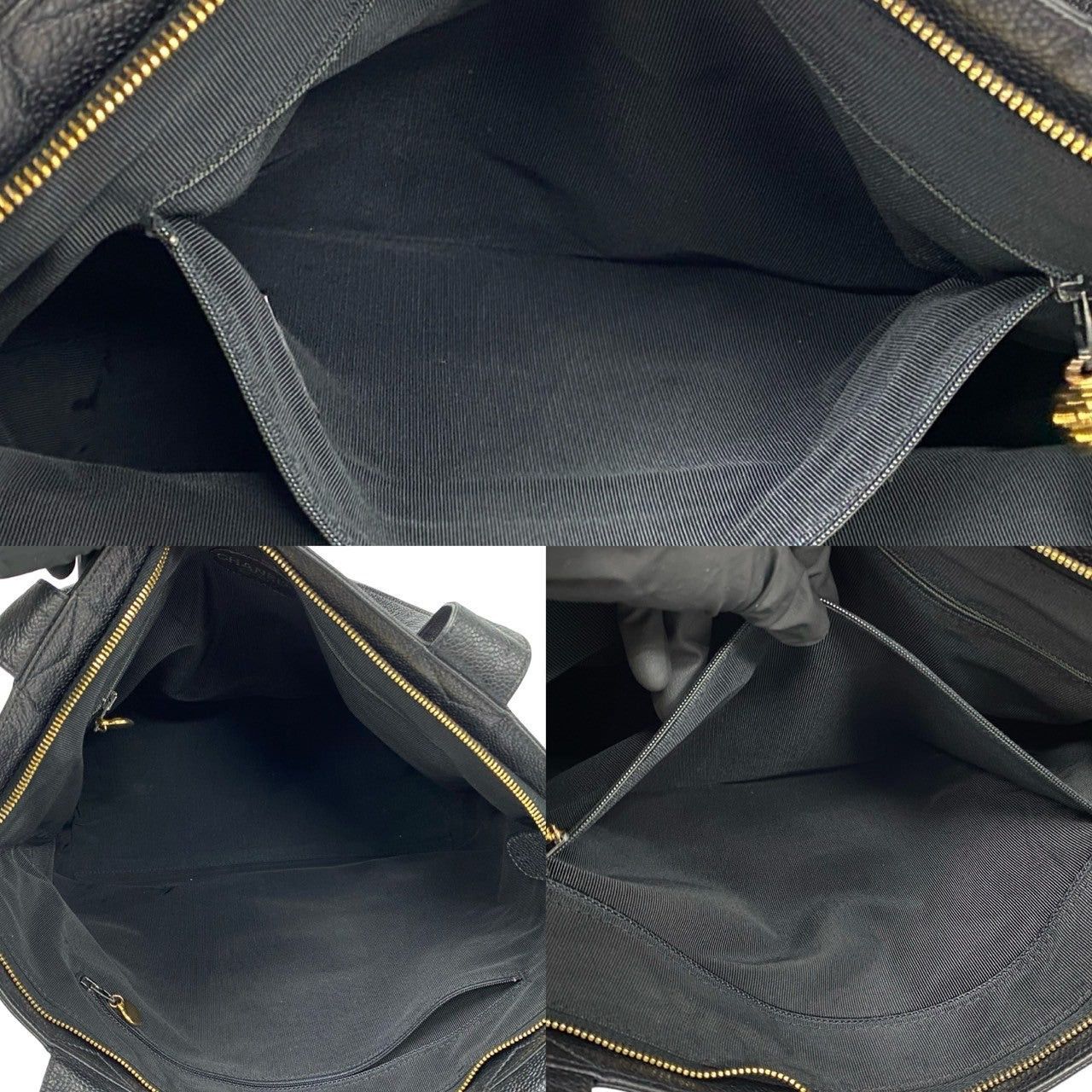 Chanel Chanel Tote Bag Black Leather Size ONE SIZE - 8 Thumbnail