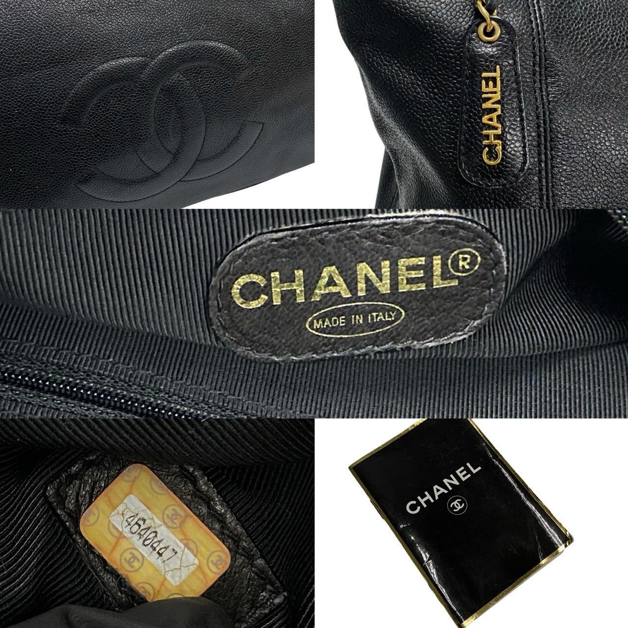 Chanel Chanel Tote Bag Black Leather Size ONE SIZE - 3 Thumbnail