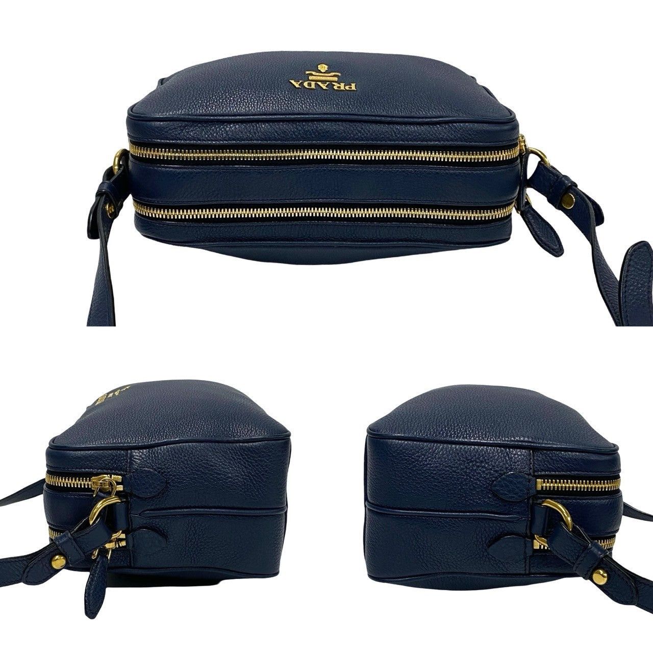 Prada Prada Shoulder Bag Blue Leather Size ONE SIZE - 5 Thumbnail
