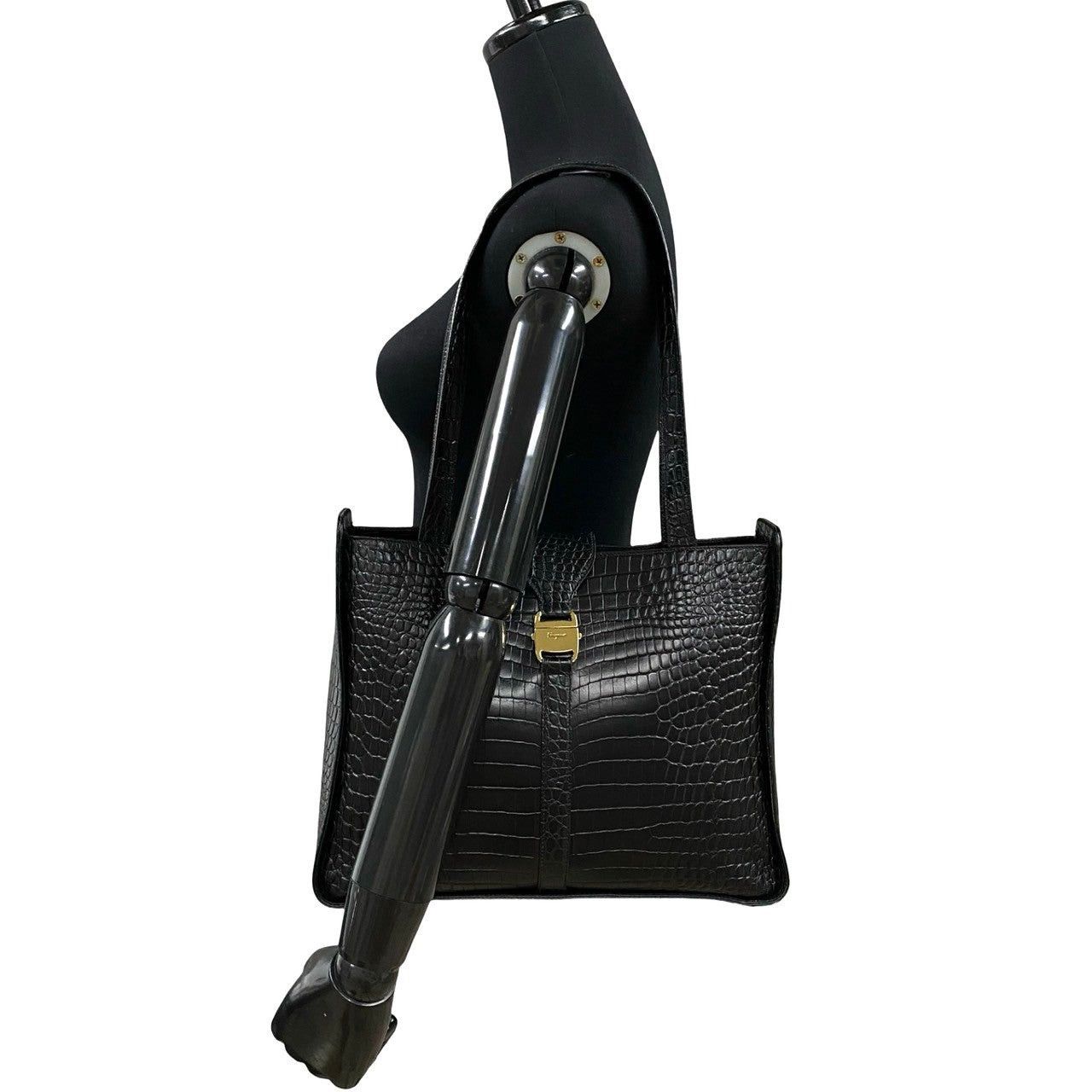 Salvatore Ferragamo Salvatore Ferragamo Tote Bag Black Leather Size ONE SIZE - 2 Thumbnail