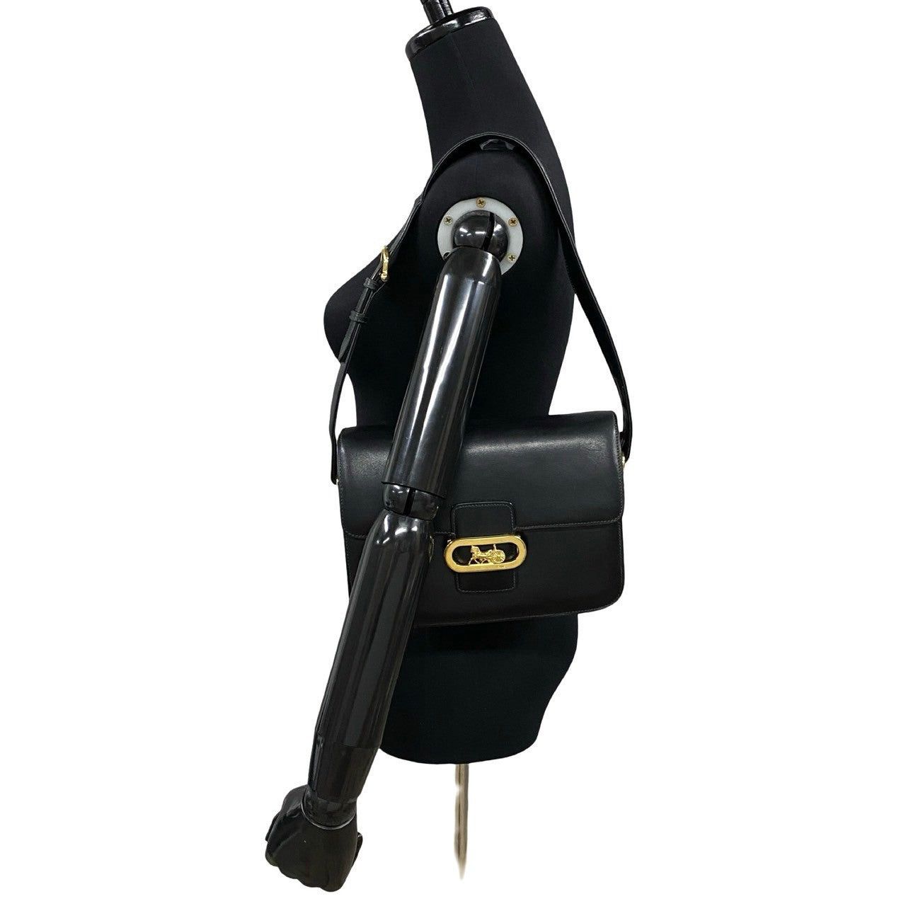 Celine Celine Shoulder Bag Black Leather Size ONE SIZE - 2 Thumbnail