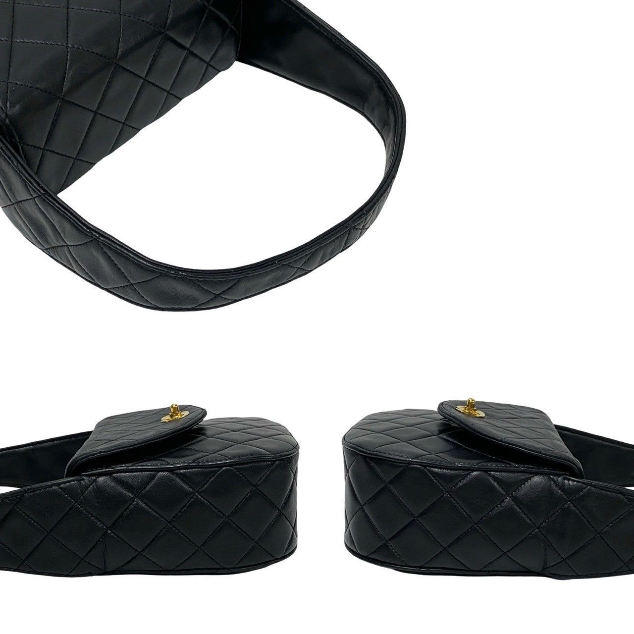 Chanel Chanel Handbag Black Leather Size ONE SIZE - 5 Thumbnail