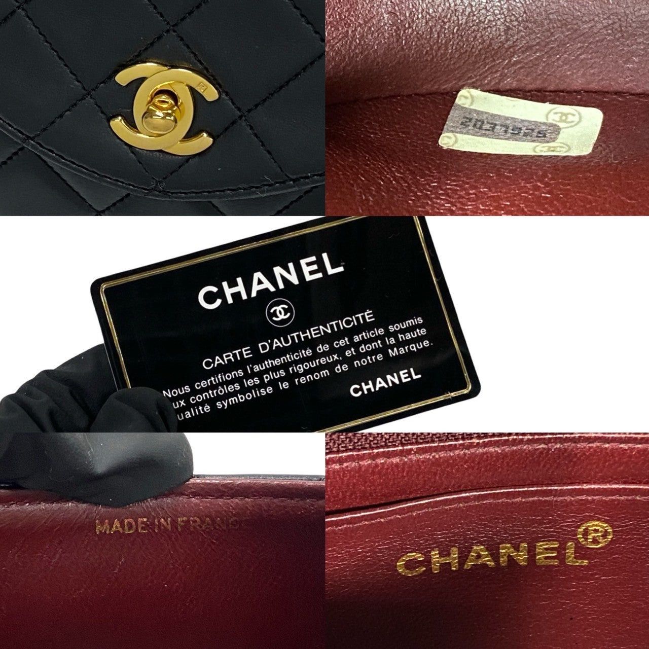 Chanel Chanel Handbag Black Leather Size ONE SIZE - 3 Thumbnail