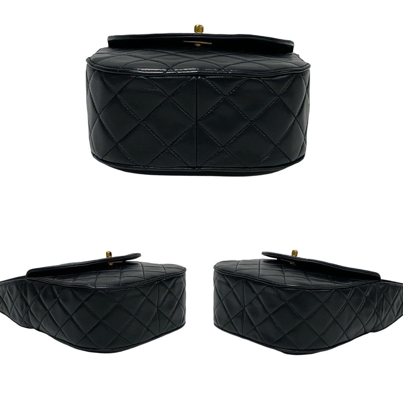 Chanel Chanel Handbag Black Leather Size ONE SIZE - 6 Thumbnail