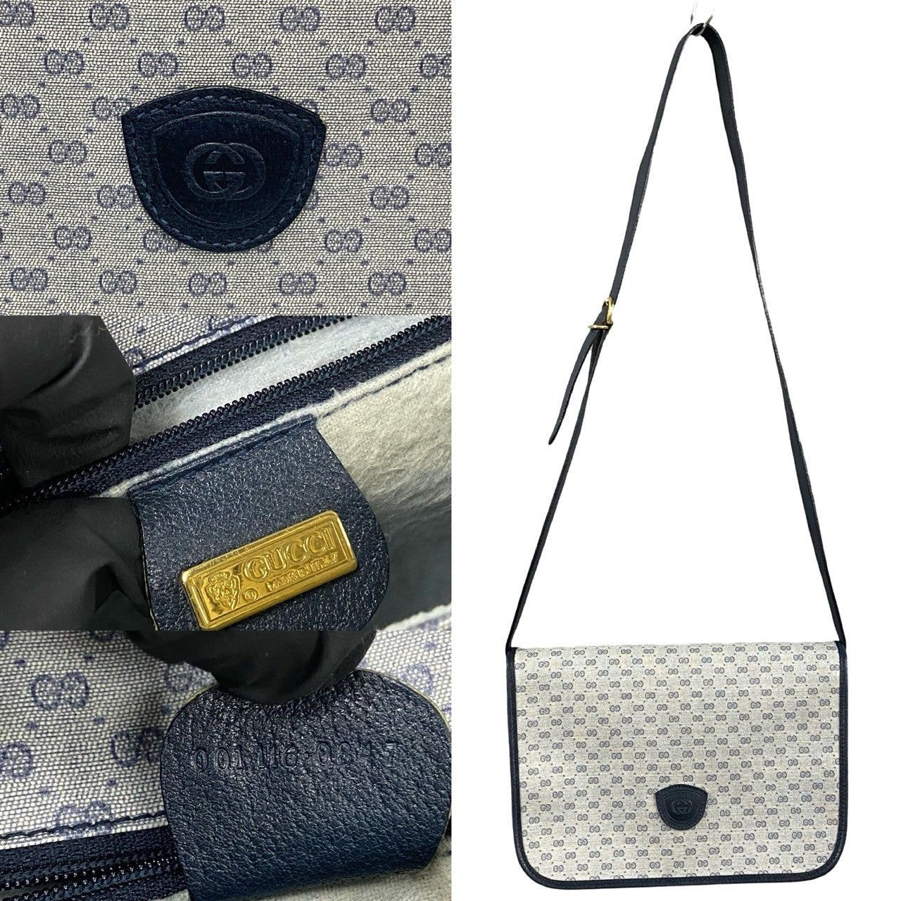 Gucci Gucci Shoulder Bag Blue Leather Size ONE SIZE - 3 Thumbnail