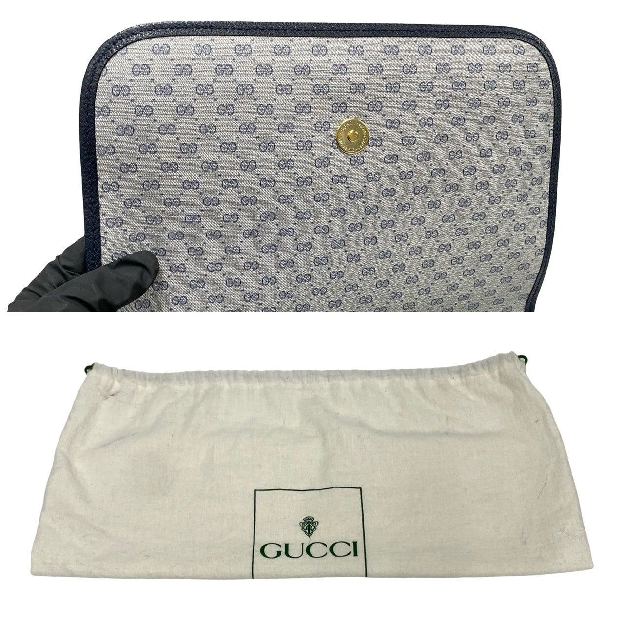 Gucci Gucci Shoulder Bag Blue Leather Size ONE SIZE - 8 Thumbnail