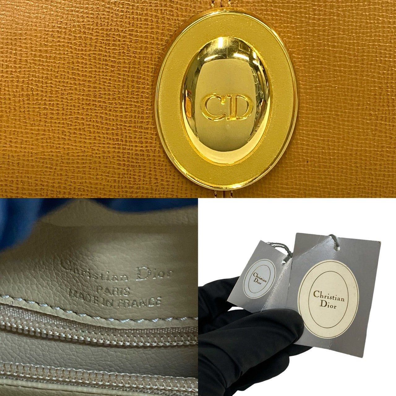 Dior Dior Handbag Brown Leather Size ONE SIZE - 3 Thumbnail