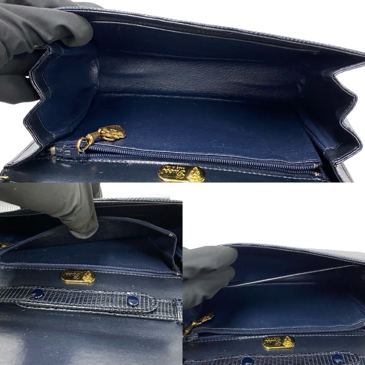 Gucci Gucci Shoulder Bag Blue Leather Size ONE SIZE - 8 Thumbnail