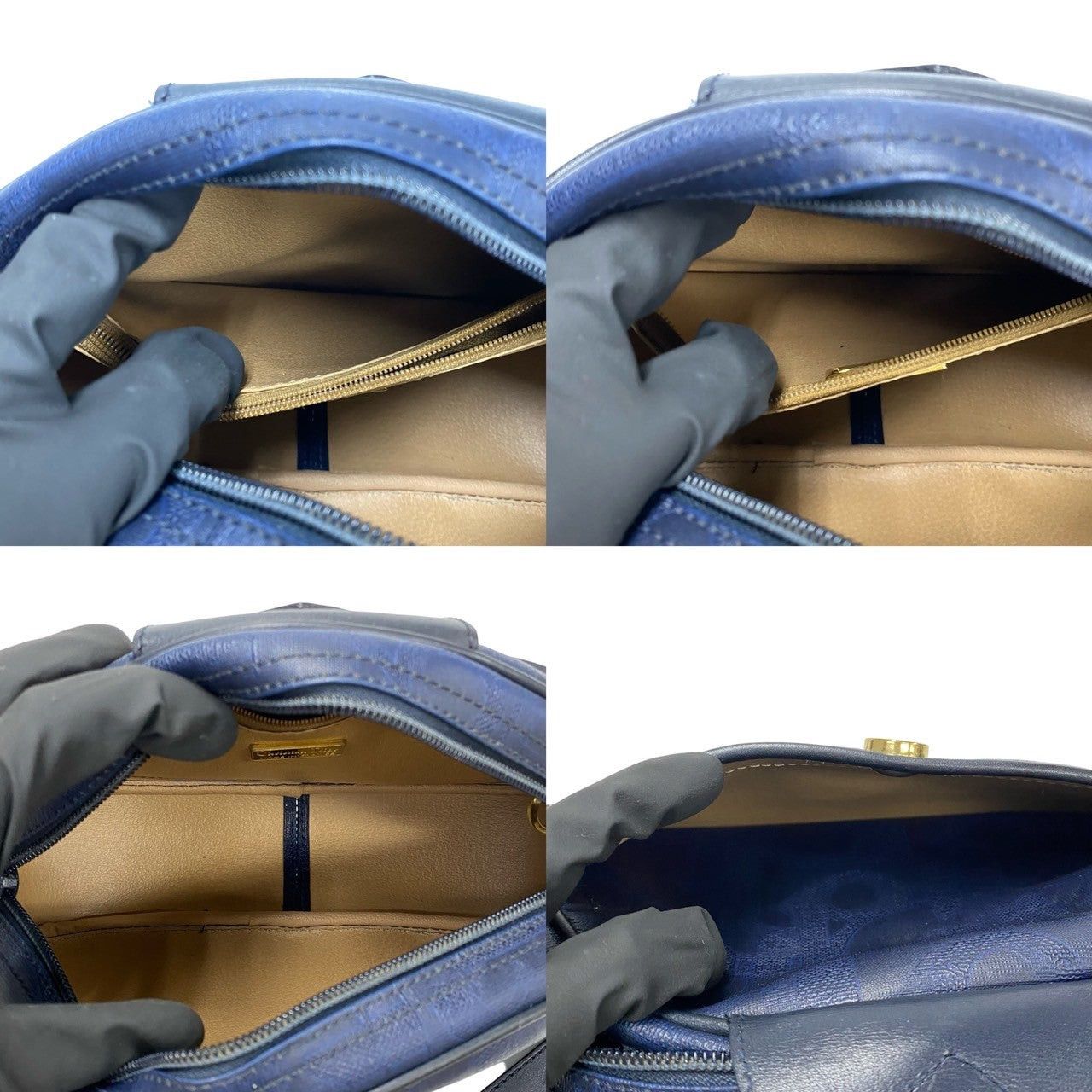 Dior Dior Shoulder Bag Blue Leather Size ONE SIZE - 8 Thumbnail