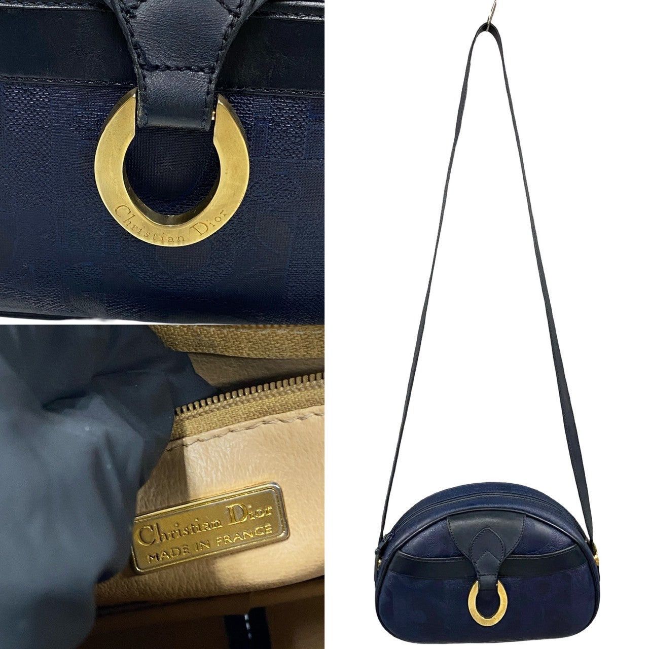Dior Dior Shoulder Bag Blue Leather Size ONE SIZE - 3 Thumbnail