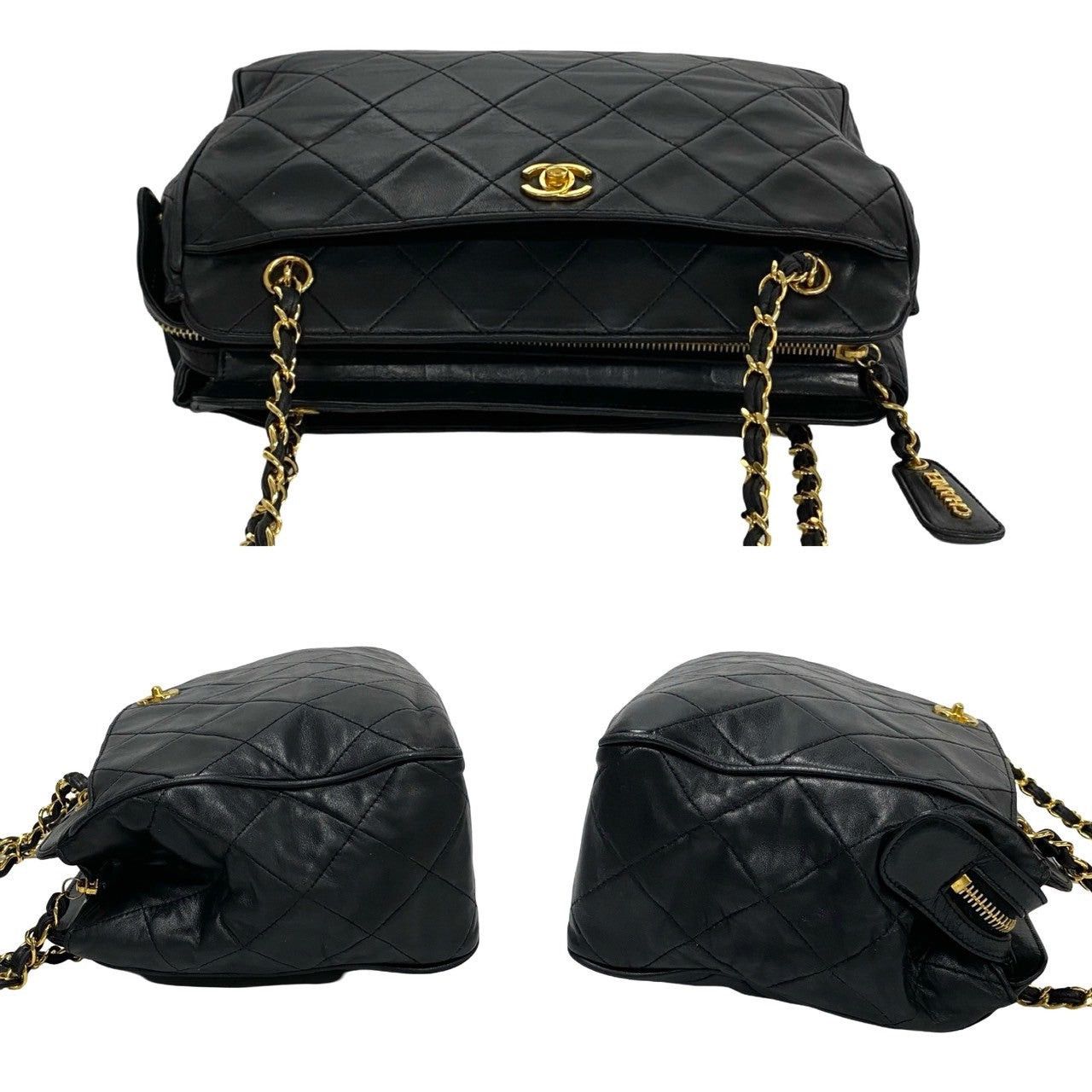 Chanel Chanel Shoulder Bag Black Leather Size ONE SIZE - 5 Thumbnail