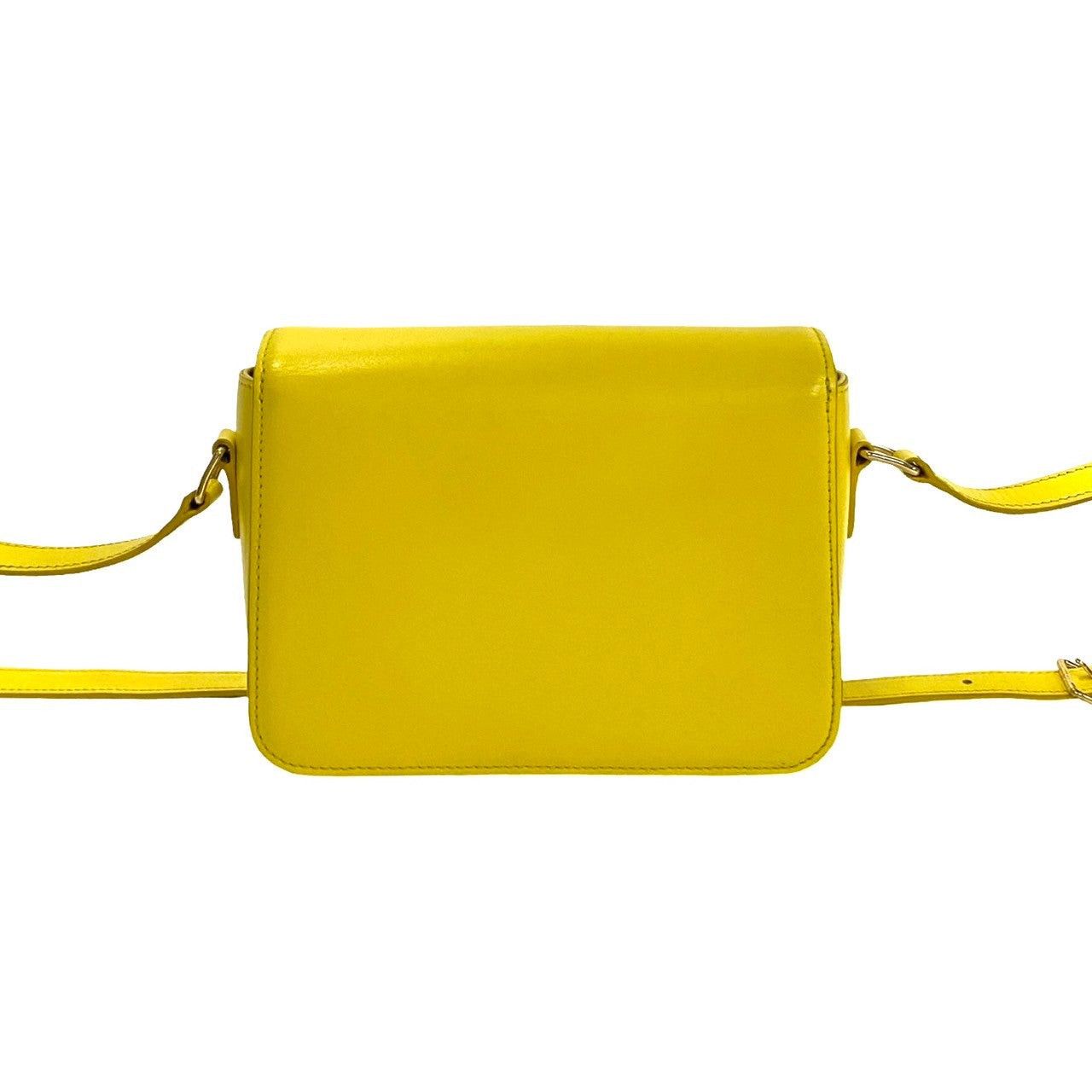 Celine Celine Shoulder Bag Yellow Leather Size ONE SIZE - 4 Thumbnail