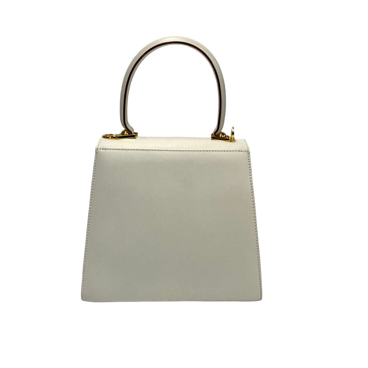 Salvatore Ferragamo Salvatore Ferragamo Shoulder Bag White Leather Size ONE SIZE - 4 Thumbnail