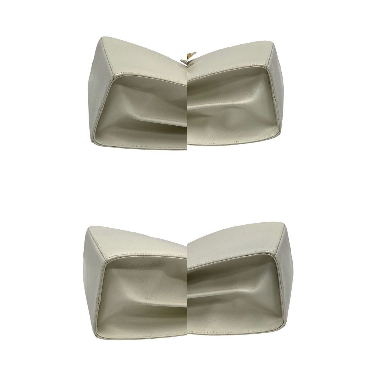Salvatore Ferragamo Salvatore Ferragamo Shoulder Bag White Leather Size ONE SIZE - 7 Thumbnail