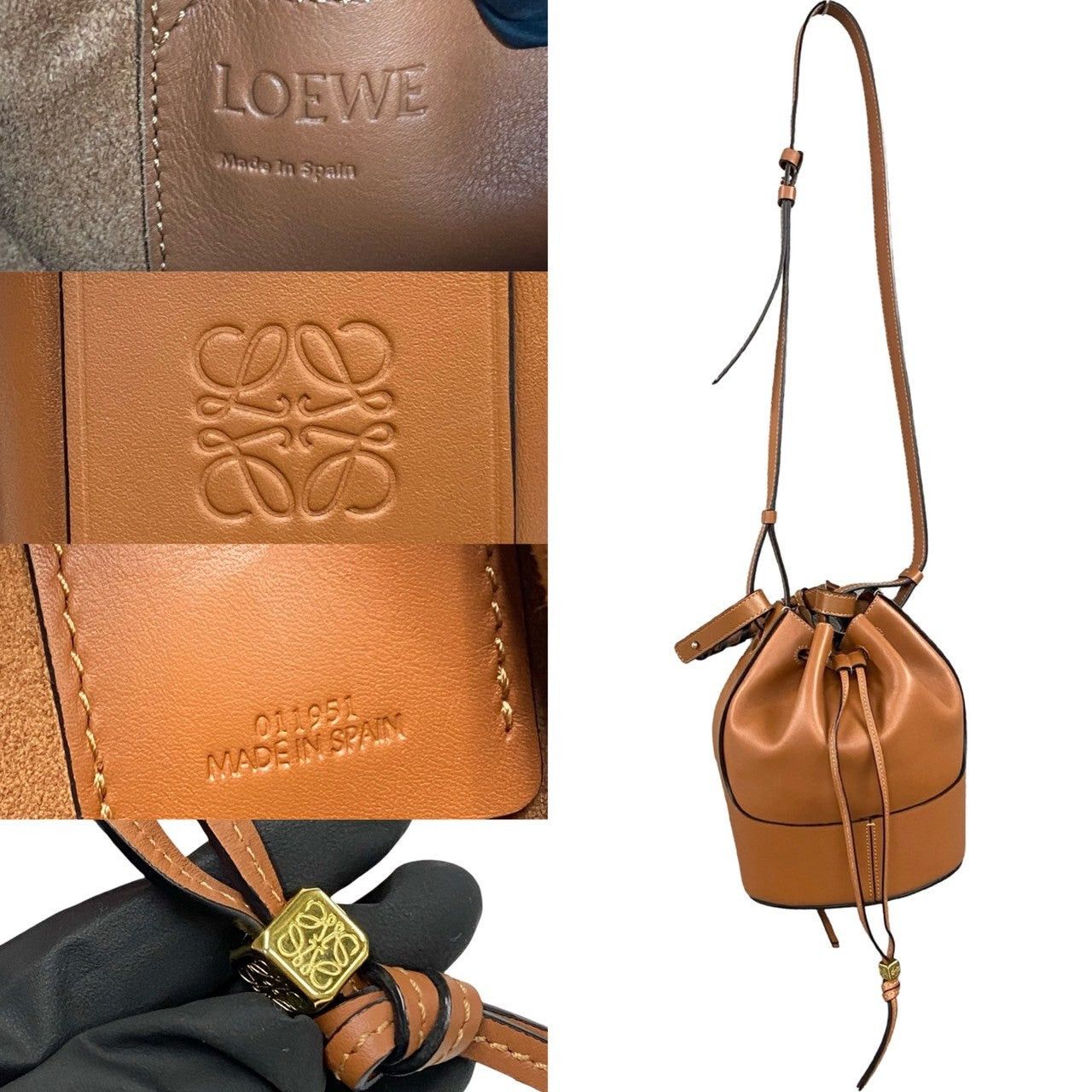 Loewe Loewe Shoulder Bag Brown Leather Size ONE SIZE - 3 Thumbnail