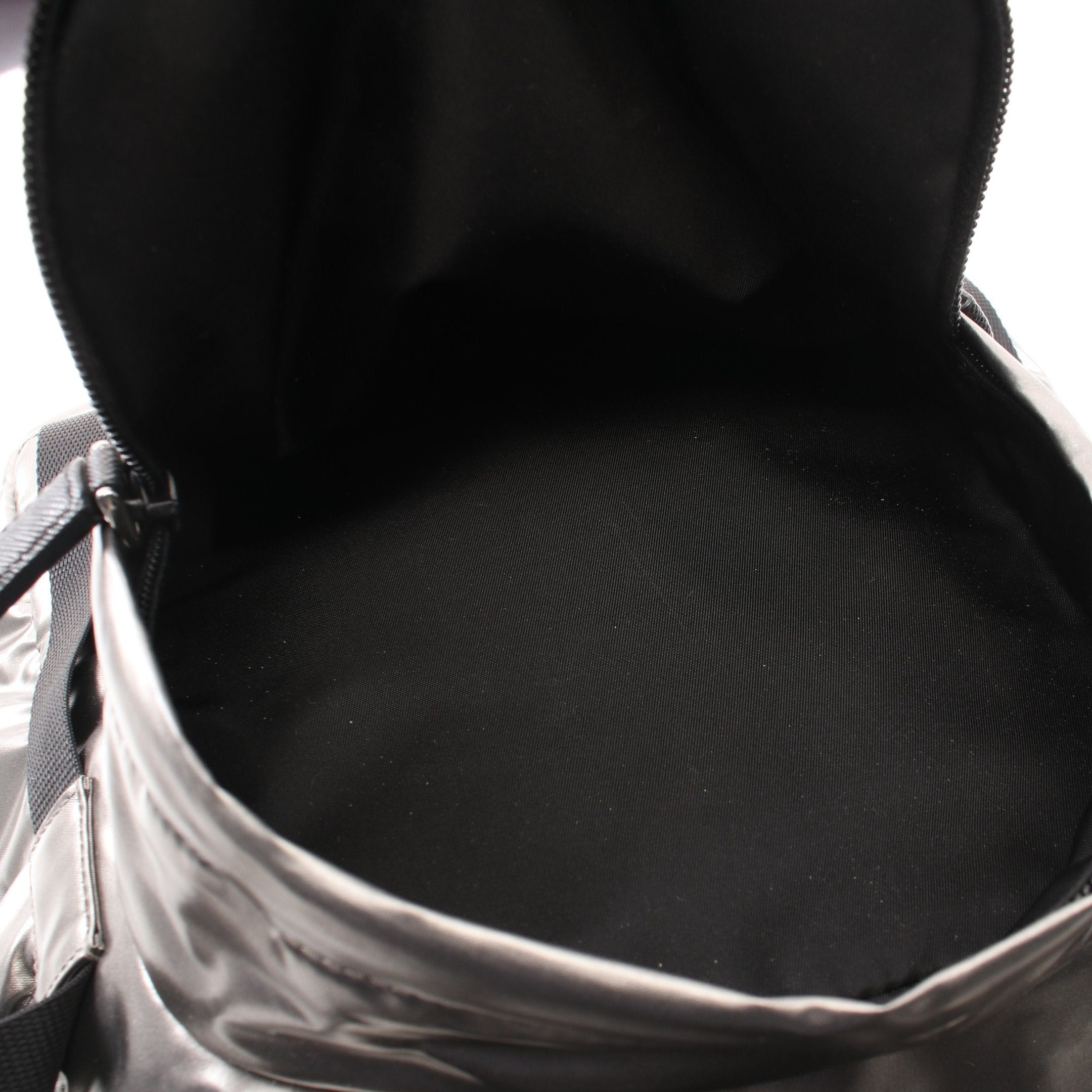 Prada Prada Backpack Rucksack Coated Canvas Saffiano Leather Silver Size ONE SIZE - 5 Thumbnail