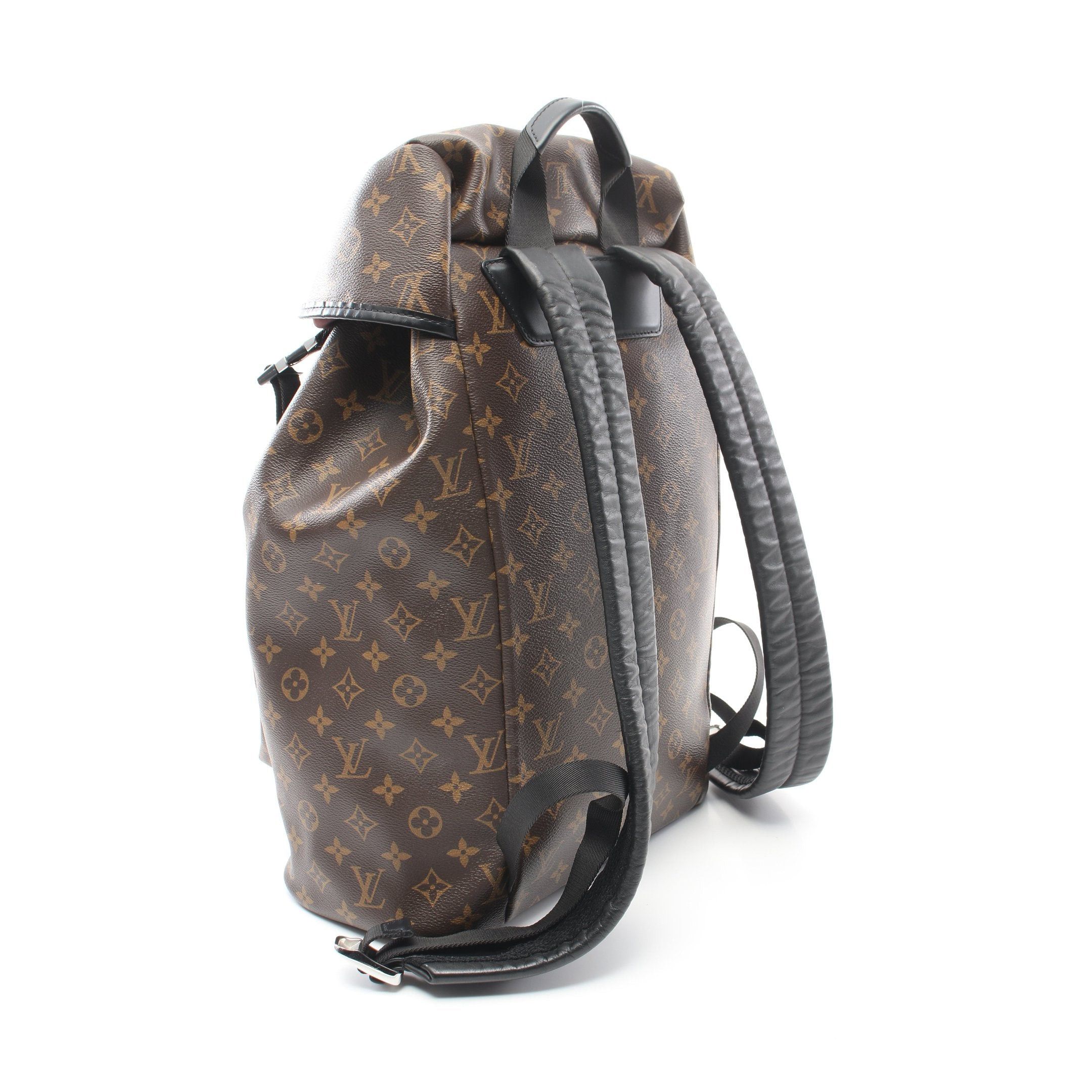 Louis Vuitton Louis Vuitton Sack Backpack Monogram Macassar Rucksack Leather Brown Black Size ONE SIZE - 2 Thumbnail