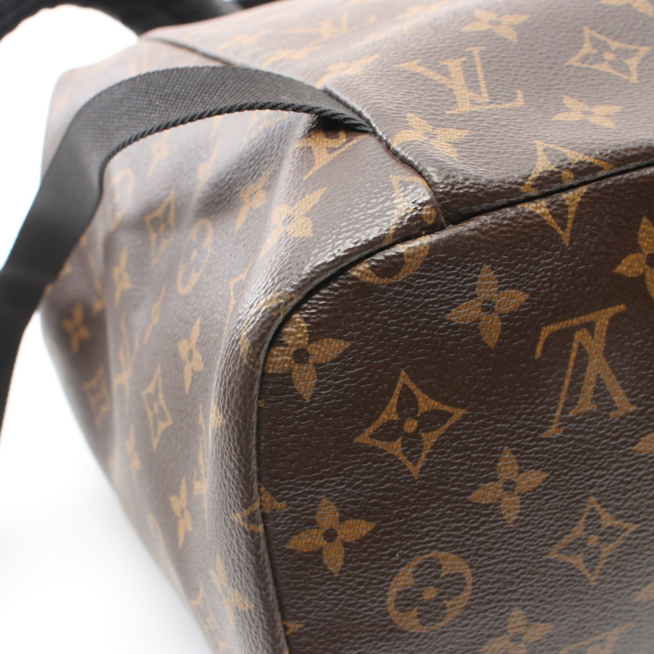 Louis Vuitton Louis Vuitton Sack Backpack Monogram Macassar Rucksack Leather Brown Black Size ONE SIZE - 9 Thumbnail