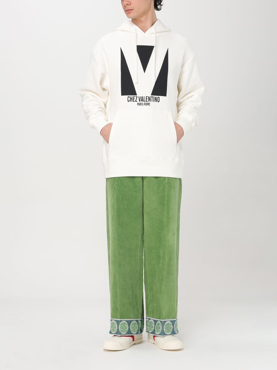 Valentino Valentino Sweatshirt Men Ivory Size US L / EU 52-54 / 3 - 2 Thumbnail