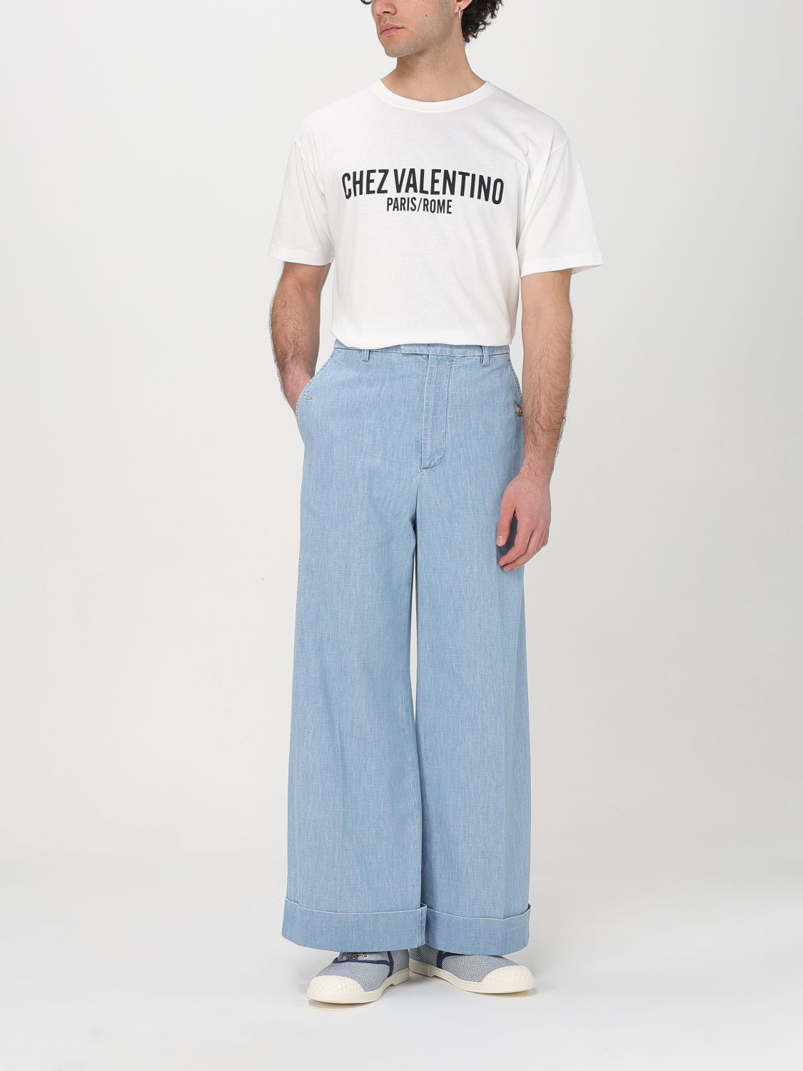 Valentino Valentino T-Shirt Men White Size US L / EU 52-54 / 3 - 2 Thumbnail