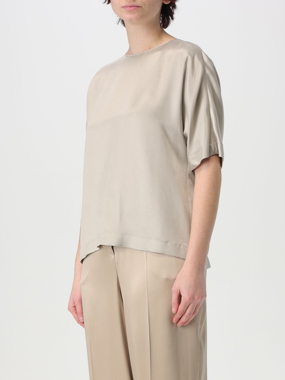 Giorgio Armani Giorgio Armani T-Shirt Woman Grey Size XL / US 12-14 / IT 48-50 - 3 Thumbnail