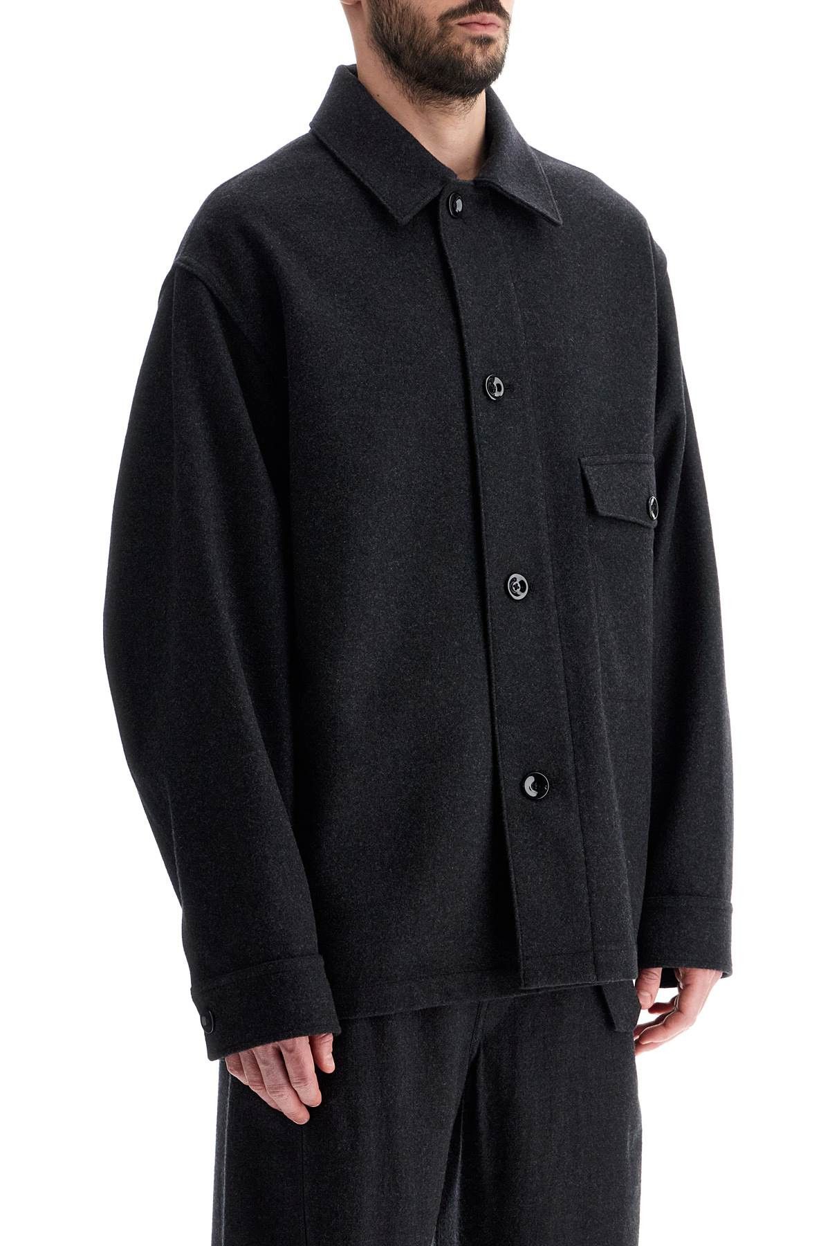 LEMAIRE LONG OVERSHIRT - LIGHTFELTEDWOOL 【公式通販】