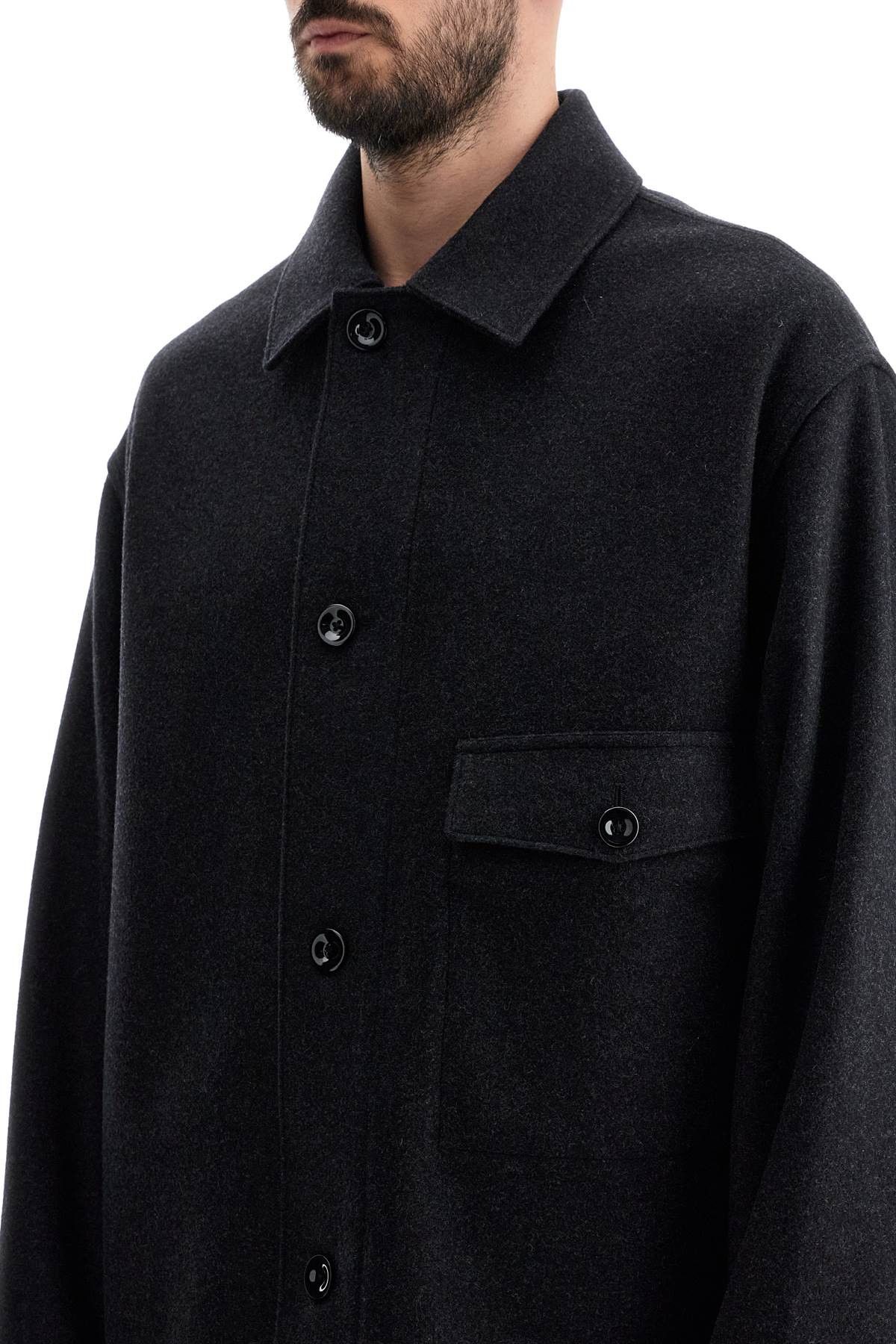 Lemaire Wool Felt Overshirt In | Grailed