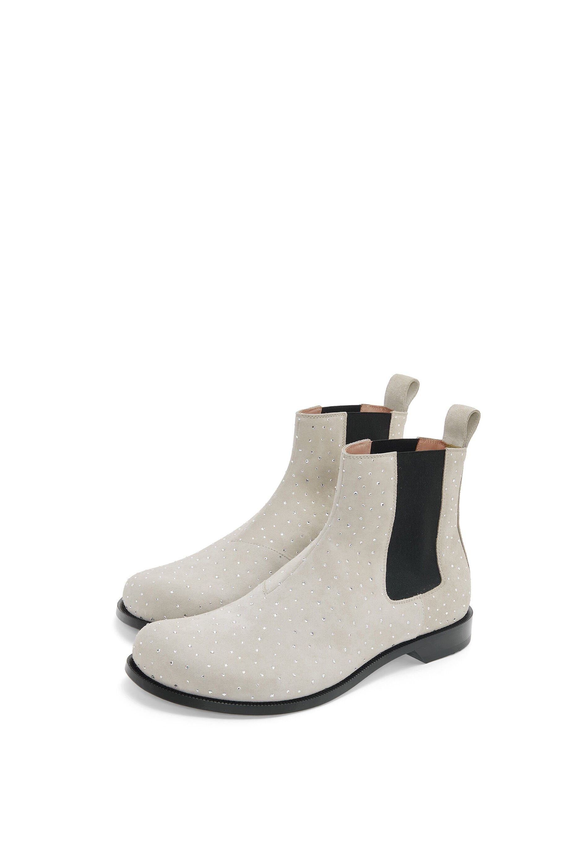 Loewe Campo Chelsea Boots in suede with rhinestones Size US 7 / EU 40 - 3 Thumbnail