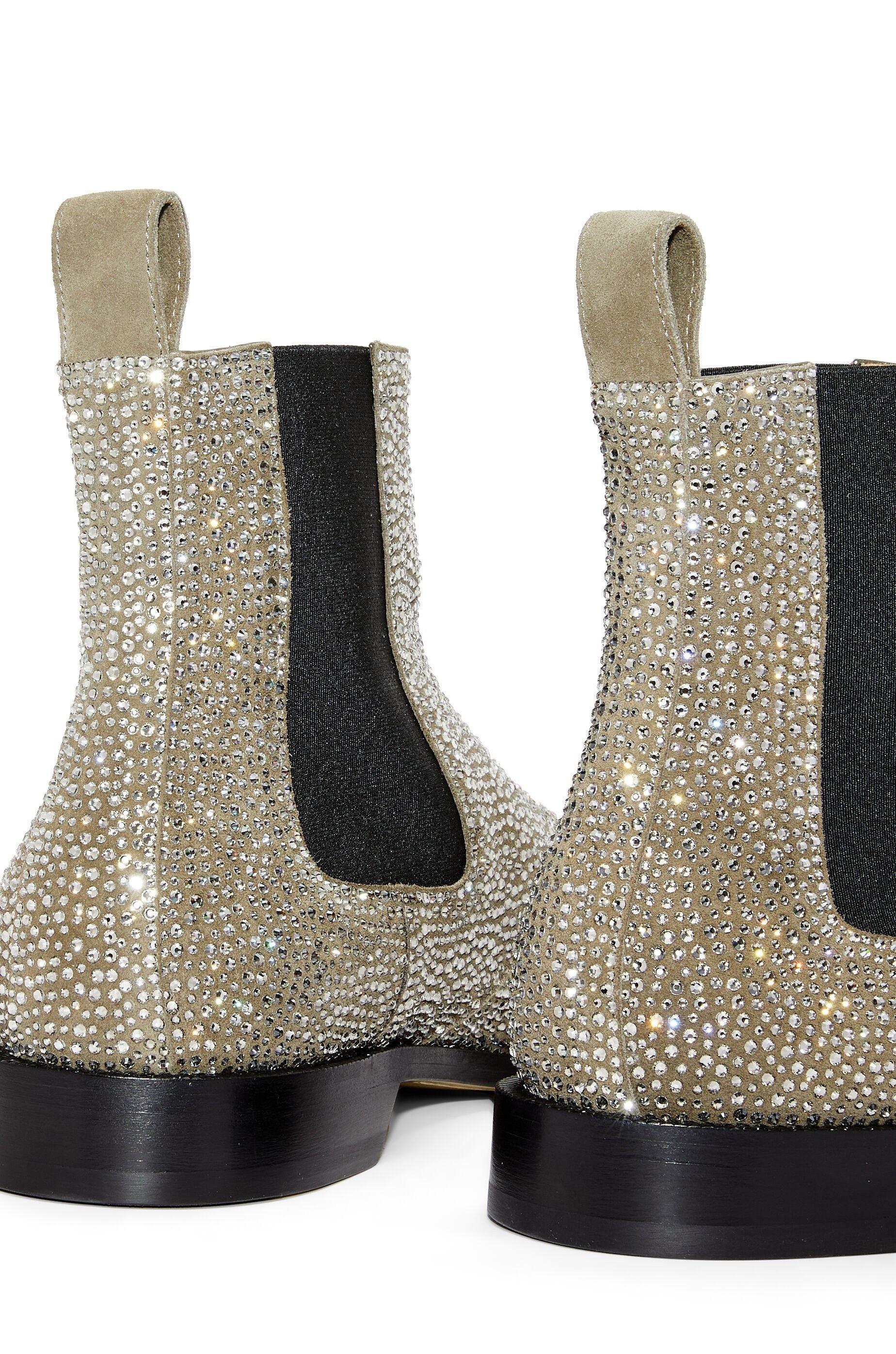Loewe Campo Chelsea Boots in suede calfskin with rhinestones Size US 6 / EU 39 - 4 Thumbnail