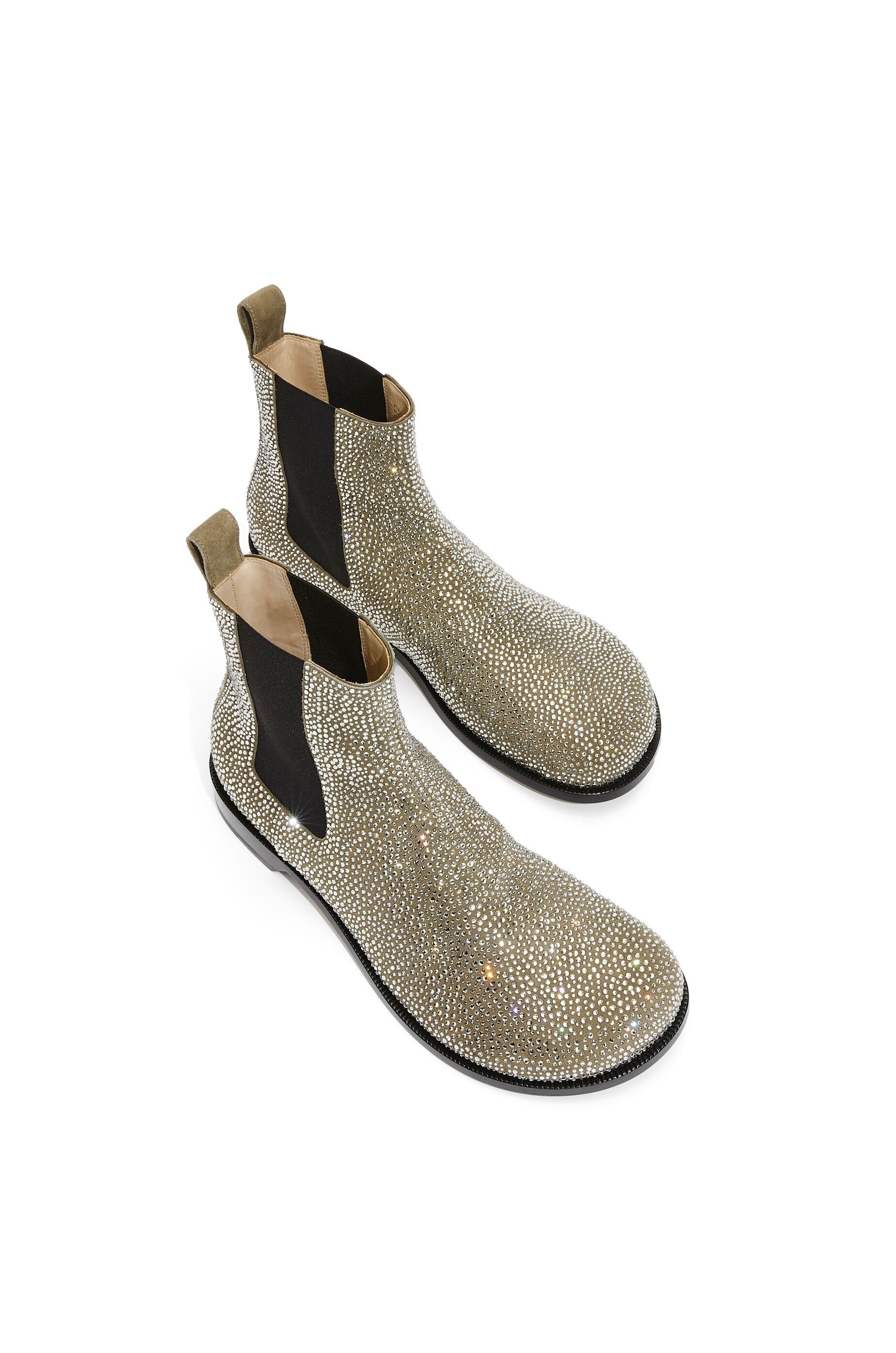 Loewe Campo Chelsea Boots in suede calfskin with rhinestones Size US 8 / EU 41 - 3 Thumbnail