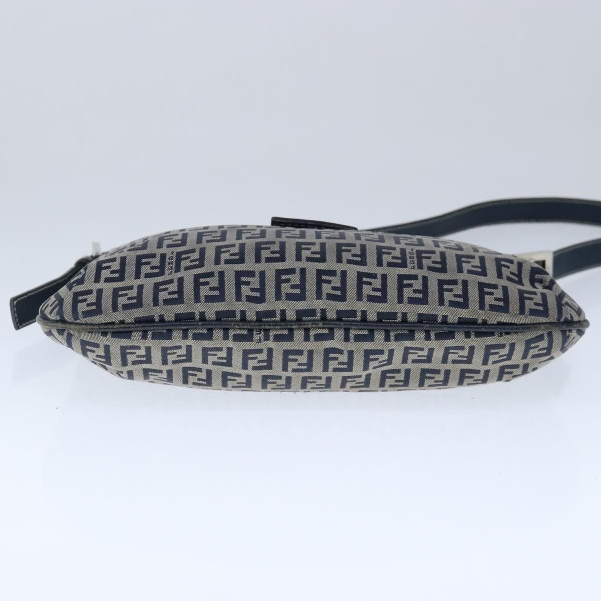 Fendi Zucchino Navy Canvas Shoulder Bag (Pre-Owned) Size ONE SIZE - 7 Thumbnail