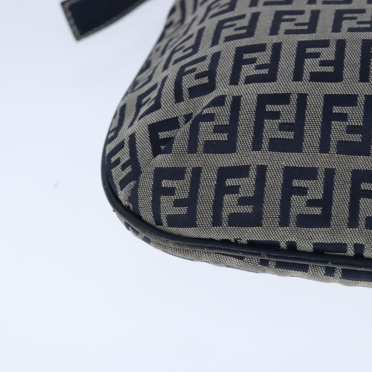 Fendi Zucchino Navy Canvas Shoulder Bag (Pre-Owned) Size ONE SIZE - 10 Thumbnail