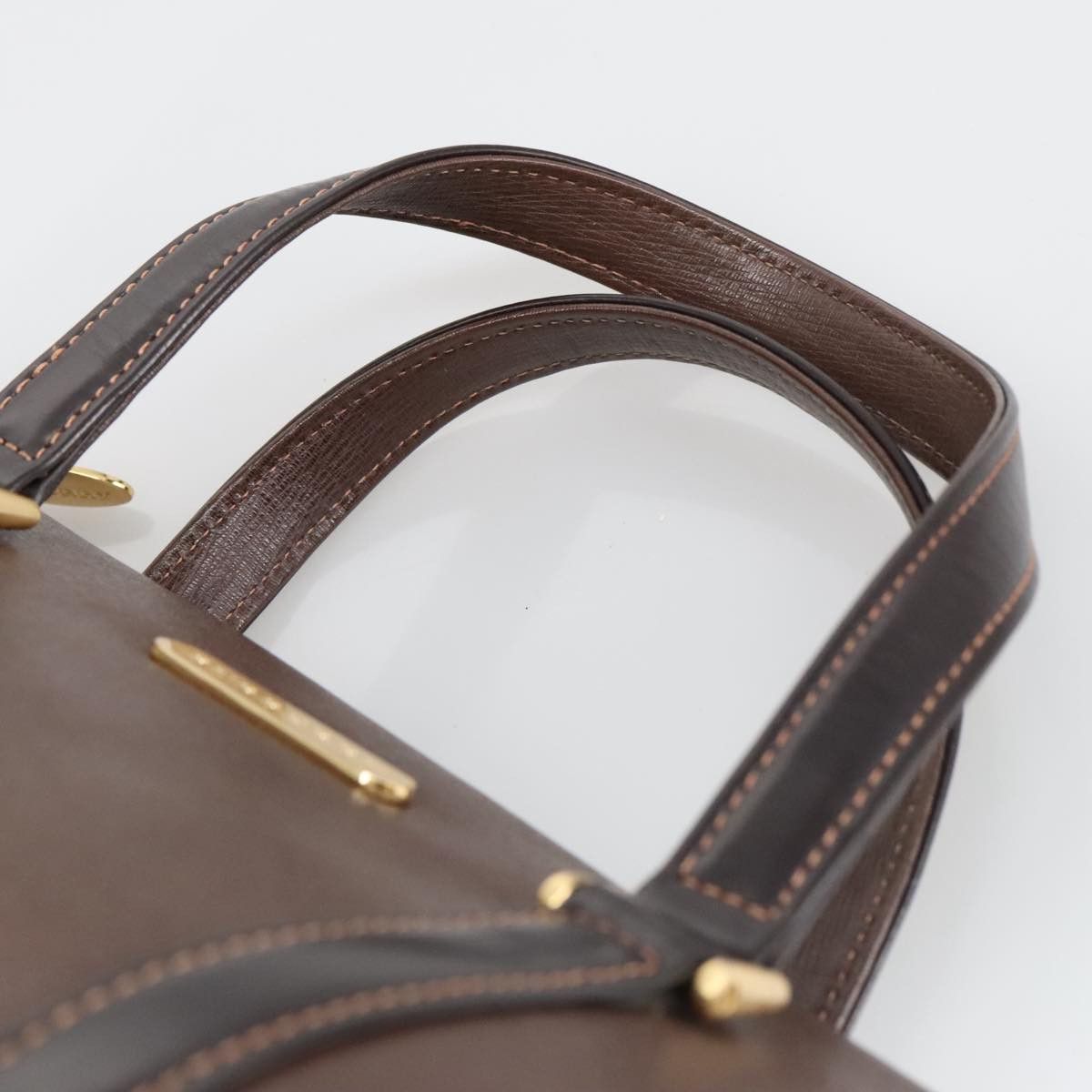 Burberry Nova Check Brown Leather Handbag (Pre-Owned) Size ONE SIZE - 6 Thumbnail