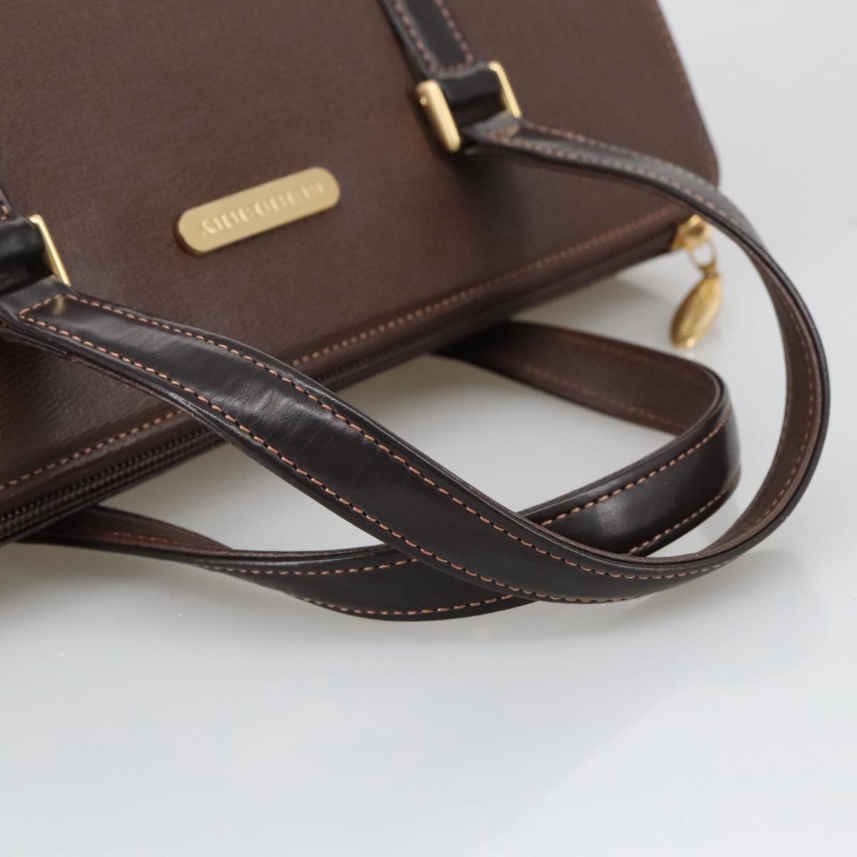 Burberry Nova Check Brown Leather Handbag (Pre-Owned) Size ONE SIZE - 5 Thumbnail