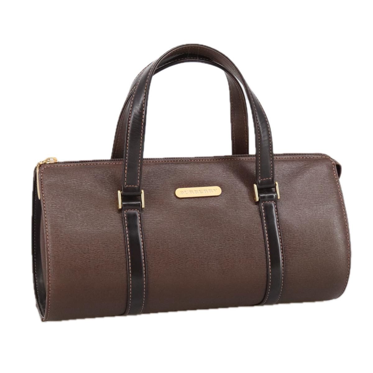 Burberry Nova Check Brown Leather Handbag (Pre-Owned) Size ONE SIZE - 16 Thumbnail