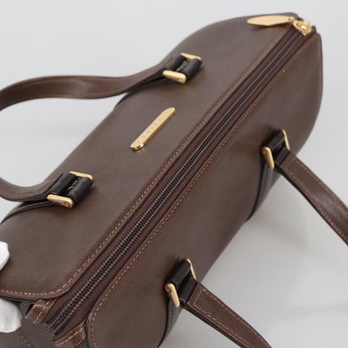 Burberry Nova Check Brown Leather Handbag (Pre-Owned) Size ONE SIZE - 11 Thumbnail