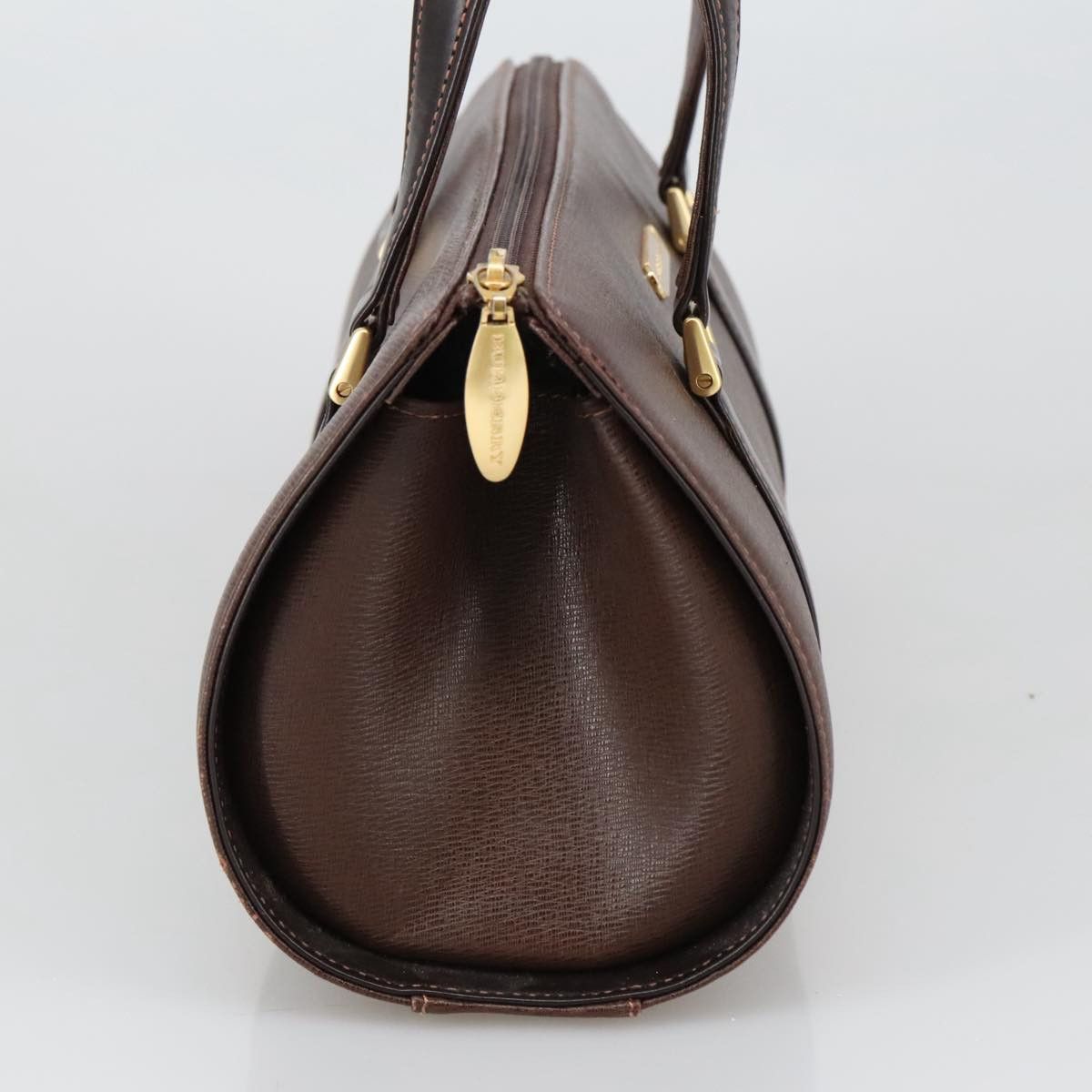 Burberry Nova Check Brown Leather Handbag (Pre-Owned) Size ONE SIZE - 3 Thumbnail