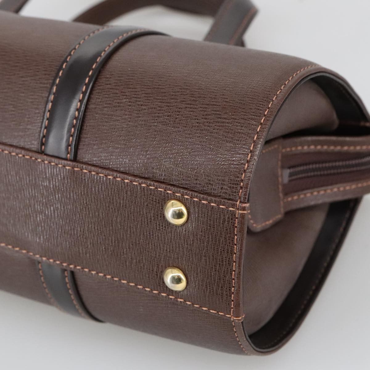 Burberry Nova Check Brown Leather Handbag (Pre-Owned) Size ONE SIZE - 8 Thumbnail