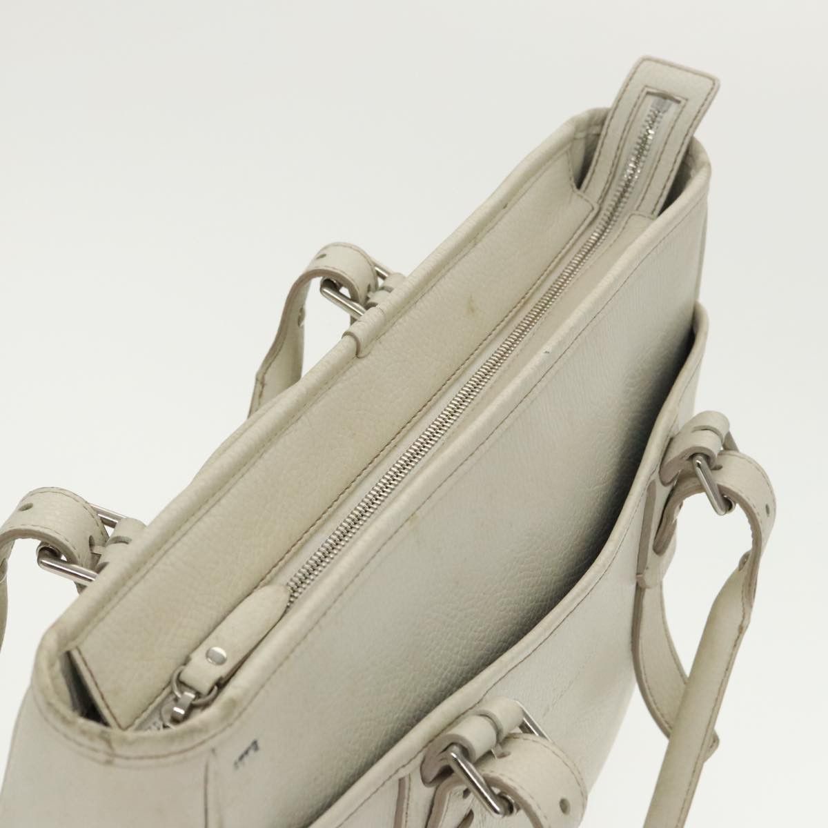 Burberry White Leather Tote Bag (Pre-Owned) Size ONE SIZE - 19 Thumbnail