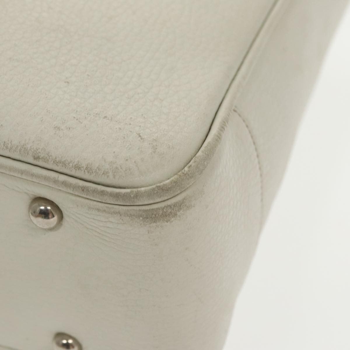Burberry White Leather Tote Bag (Pre-Owned) Size ONE SIZE - 10 Thumbnail